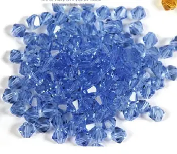 Čínsky Najvyššej Kvality Crystal 3 mm 4 mm Modrá Farba, šperky, doplnky oveľa farba crystal bicone perličiek