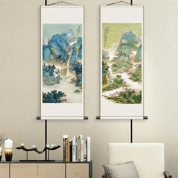 Čínsky Štýl Krajiny Prejdite Nástenné Maľby Vintage Izba Dekor Estetické Plagáty Home Office Dekorácie, Závesné Steny Umenie