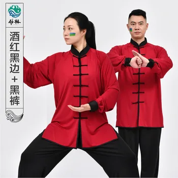 Čínsky Štýl Mužov Unisex Tai Chi Kungfu Bojových Umení Nastaviť Mikina+nohavice Jogy Príležitostné Cvičenie Meditácie Wing Chun Wushu Nastaviť