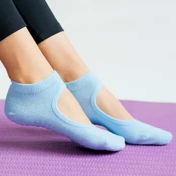 Ženy Vysokej Kvality Pilates SocksBackless Anti-Slip Priedušná Jogy Ponožky Členok Dámy Balet Tanec Športové Ponožky pre Fitness Gym